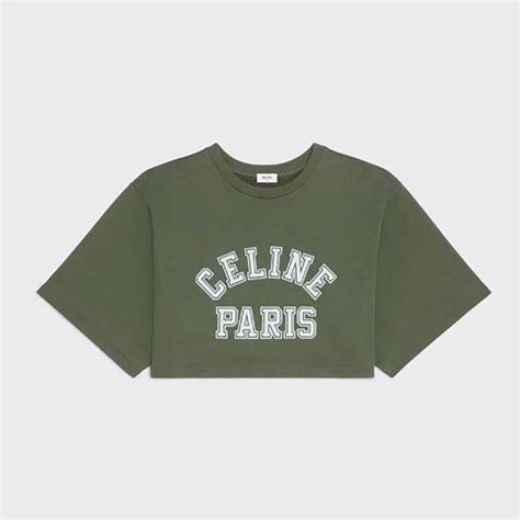 celine green t shirt|Celine t shirt for sale.